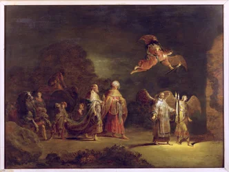 Les mages se rendant à Bethléem